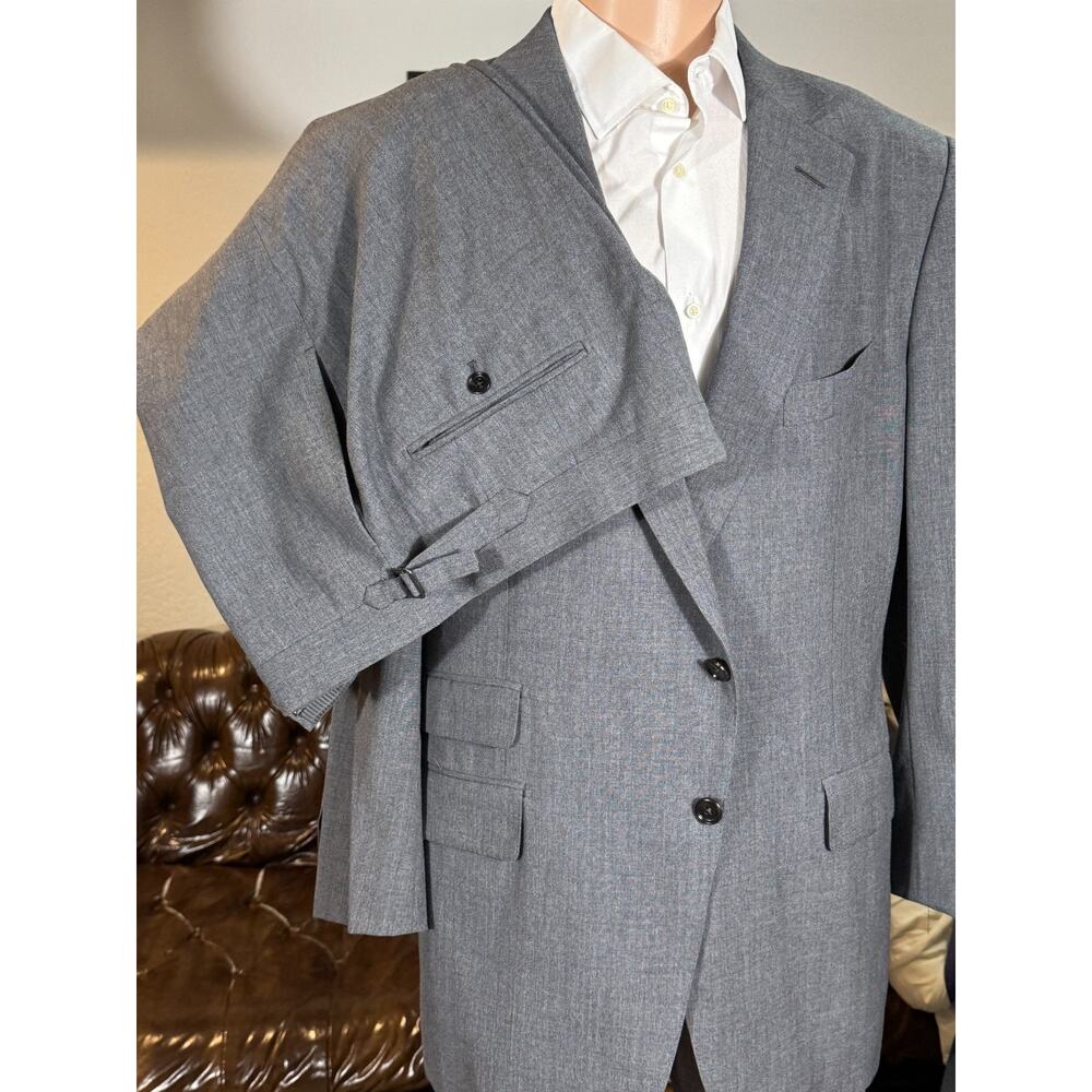 Tom Ford Gray Wool 2Pc Suit 54R EU 44R US Men 39x32 Trousers Notch Lapel